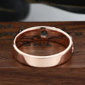 Luxury Men's Moss Agate Engagement Band - Solid gold men ring