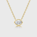 1.0 Carat Oval Cut Lab grown diamond Pendant Necklace