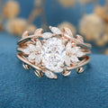 Oval cut 1.5Carat Lab grown Diamond Wedding bridal set