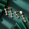 Round Lab grown Diamonds Drop Earrings Set