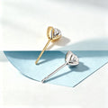 Oval Lab grown Diamonds Hoop Earrings Set