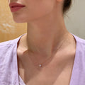 1.0Carat Round Cut Lab grown diamond Pendant Necklace