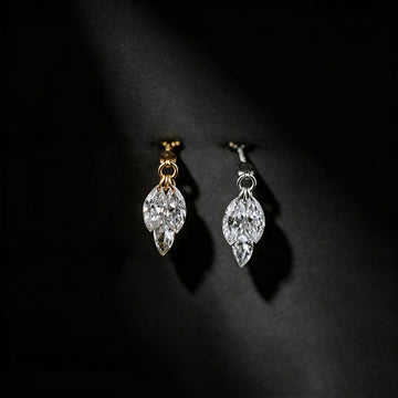 Triple Marquise Lab grown Diamonds Earrings Set