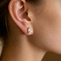 Pear Moissanite Minimalist Studs Earrings Set
