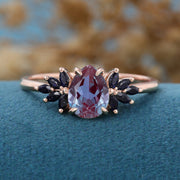 Pear cut Alexandrite Engagement ring