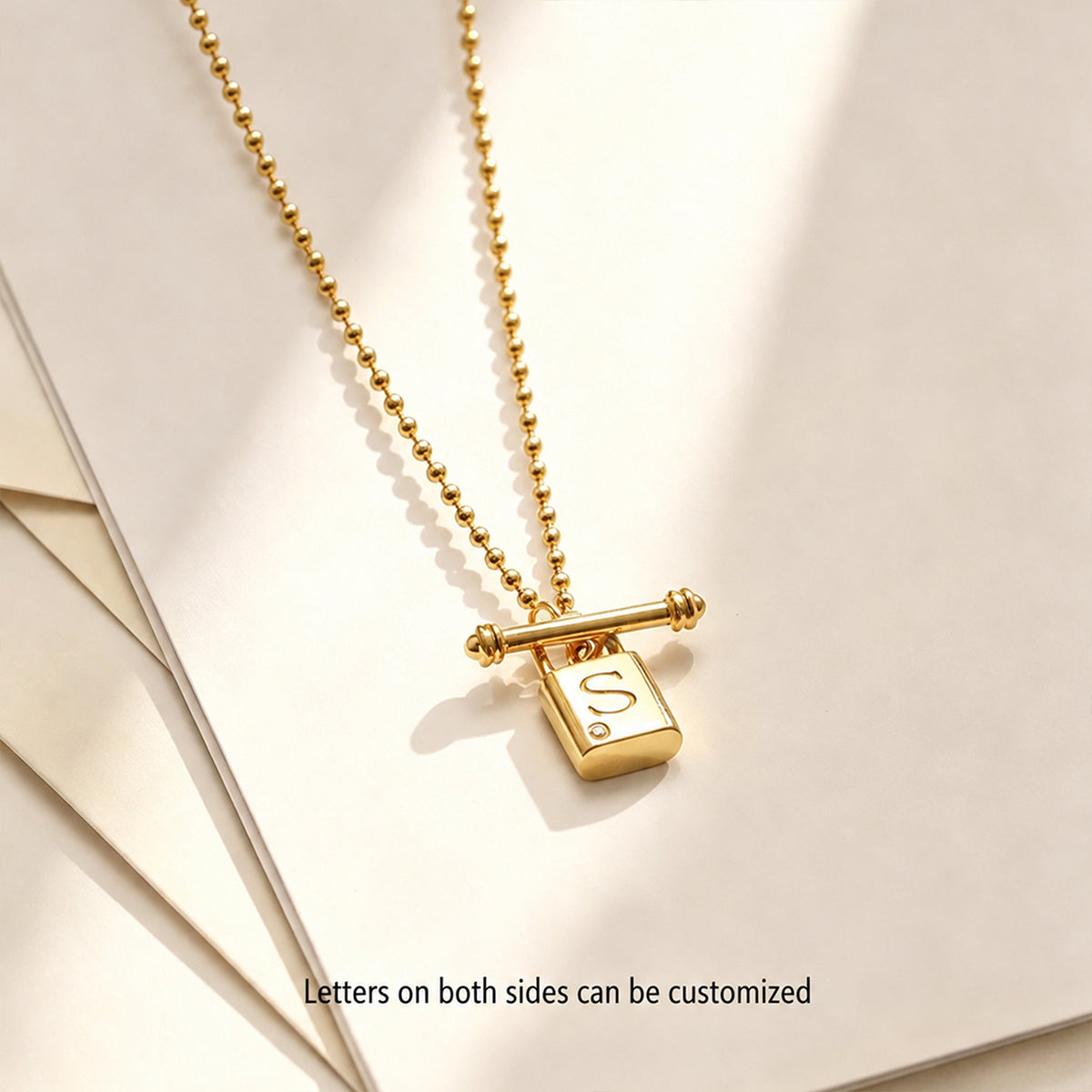 Open Her Heart-Lock Design Pendant Necklace