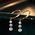 Round Lab grown Diamonds Hoop Earrings Set