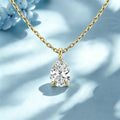 1.0Carat Pear Cut Lab grown diamond Pendant Necklace