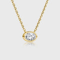 1.0 Carat Oval Cut Lab grown diamond Pendant Necklace
