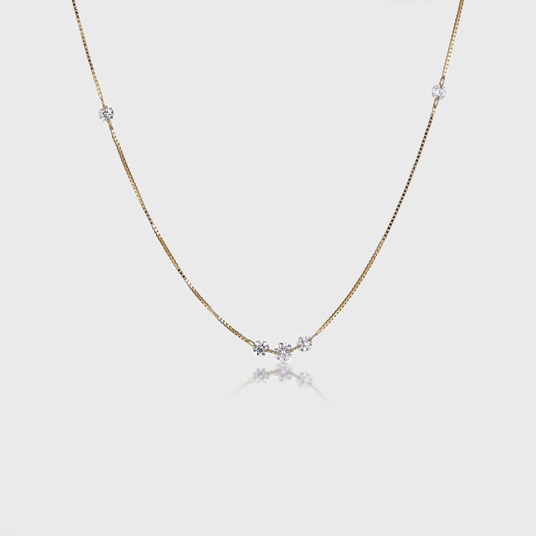 1.0Carat Round Lab grown diamonds Pendant Necklace