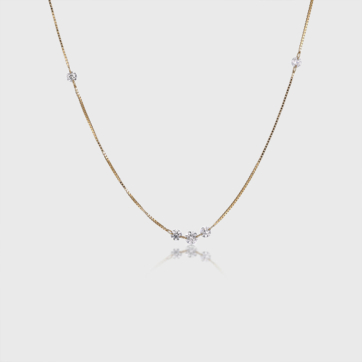 1.0Carat Round Lab grown diamonds Pendant Necklace
