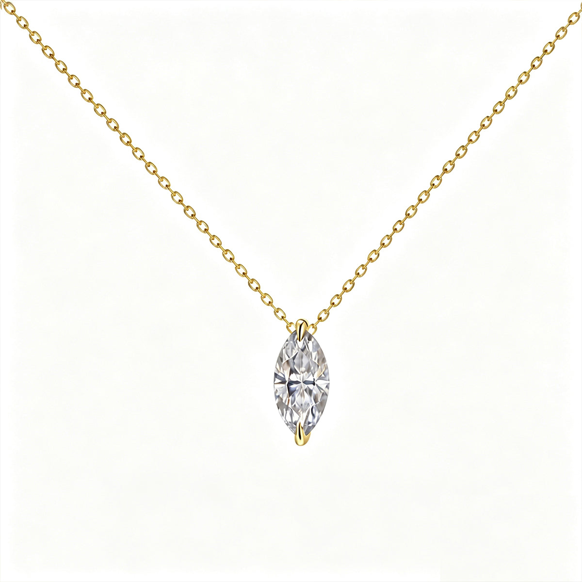 1.0 Carat Marquise Cut Lab grown diamond Pendant Necklace