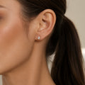 Emerald cut Lab grown Diamonds Hoop Earrings Set