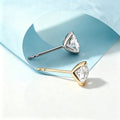 Oval Lab grown Diamonds Hoop Earrings Set