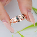 Luxury Men's Moss Agate Engagement Band - Solid gold men ring