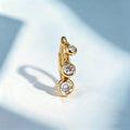Triple Lab grown Diamonds Hoop Earrings Set