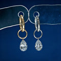 Pear Lab grown Diamonds Mismatched Earrings Set