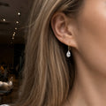 Pear Lab grown Diamonds Earrings Set