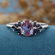 Pear cut Alexandrite Engagement ring