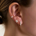 Pear Moissanite Minimalist Studs Earrings Set