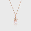 Oval cut Natural Opal Pendant Necklace with Diamonds Christmas tree