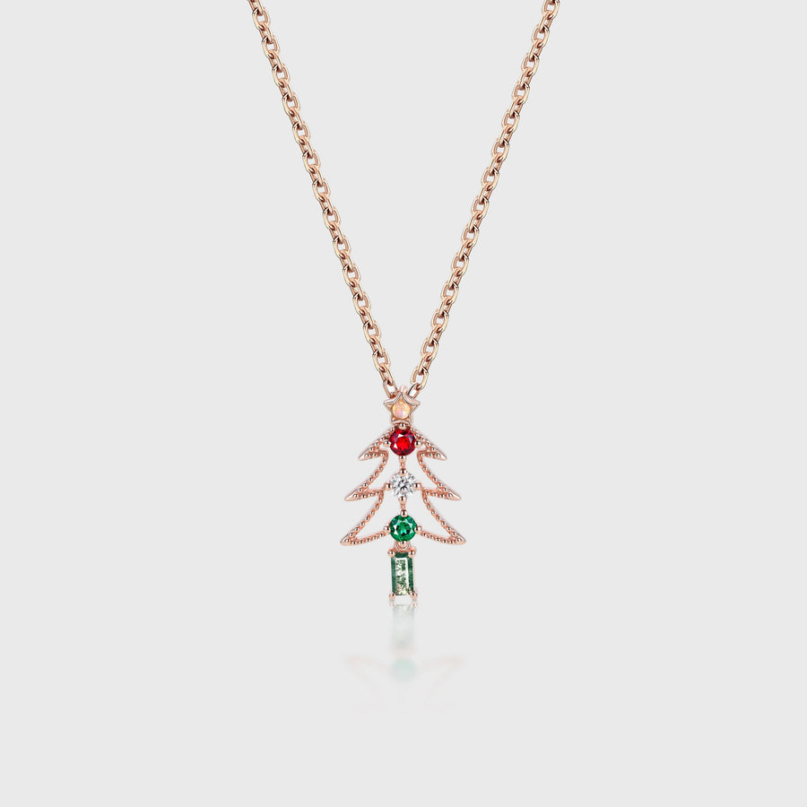 Pear cut Lab Emerald Pendant Necklace with Moissanite Halo Accents (Copy)