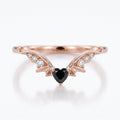 Oval cut Black Onyx  Couples Ring Set- His and Hers Wedding Band Solid Gold Matching Promise Rings