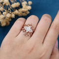 Oval cut 1.5Carat Lab grown Diamond Wedding bridal set (Copy)