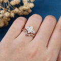 1.0 Carat Marquise cut Lab Grown Diamond Wedding bridal set