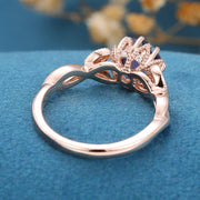 Round Cut Alexandrite Engagement Ring 