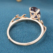Oval cut Alexandrite Engagement ring 