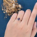 Pear cut Alexandrite Engagement ring 