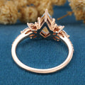Kite cut Lab grown Diamond Wedding bridal set