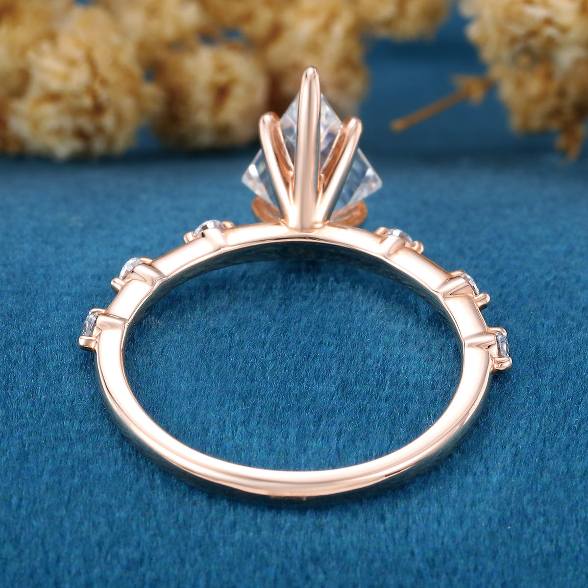 Kite Cut Lab grown Diamond Engagement Ring