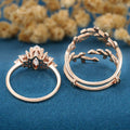 Oval cut 1.5Carat Lab grown Diamond Wedding bridal set (Copy)