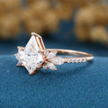 Kite cut Lab grown Diamond Wedding bridal set