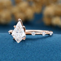 Kite Cut Lab grown Diamond Engagement Ring