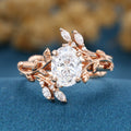 1.2 Carat Pear cut Lab Grown Diamond Wedding bridal set