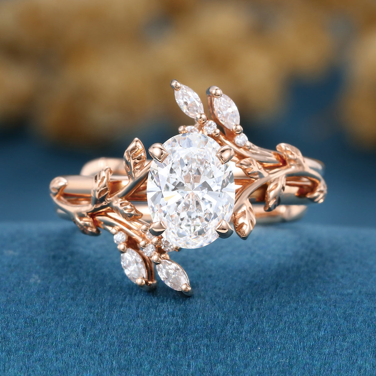 1.2 Carat Pear cut Lab Grown Diamond Wedding bridal set