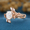 1.2 Carat Pear cut Lab Grown Diamond Wedding bridal set