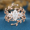 Oval cut 1.5Carat Lab grown Diamond Wedding bridal set (Copy)