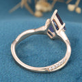 Kite Cut Alexandrite Engagement Ring 