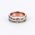 Nature Inspired Men's Diamonds Engagement Band | Solid gold Men Ring