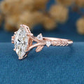 1.0CT~5.0CT Marquise cut Lab Grown Diamond Engagement Ring
