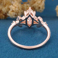 1.0CT~5.0CT Marquise cut Lab Grown Diamond Engagement Ring