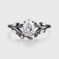 1.0CT~5.0CT Pear cut Lab Grown Diamond Engagement Ring