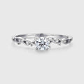1.0CT~5.0CT Round cut Lab Grown Diamond Engagement Ring
