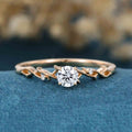 1.0CT~5.0CT Round cut Lab Grown Diamond Engagement Ring
