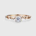 1.0CT~5.0CT Round cut Lab Grown Diamond Engagement Ring