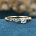 1.0CT~5.0CT Round cut Lab Grown Diamond Engagement Ring